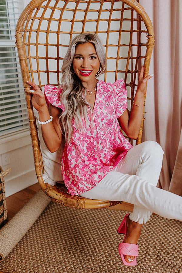 All The Fun Shift Top In Pink Image - 1