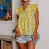 All The Fun Shift Top In Yellow Image - 1
