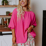 Appreciate You Shift Top In Pink Curves Image - 1
