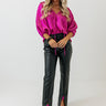 Boss Shift Top In Berry Image - 1