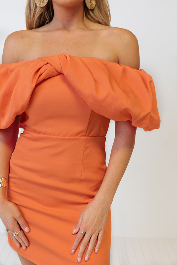 Welcome To Hollywood Dress In Orange Image - 3