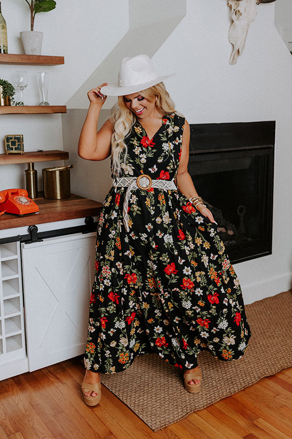 Blooming Beauty Maxi in Black Curves Image - 1