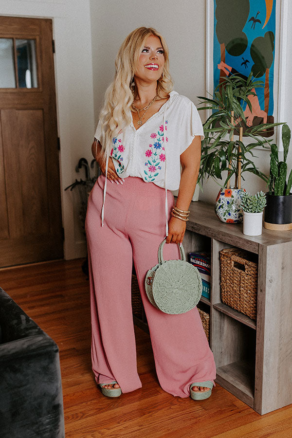 Floral Flirtation Embroidered Top In Cream Curves Image - 4