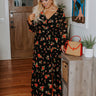 Seas The Moment Floral Maxi in Black Curves Image - 1