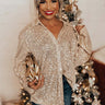 Shimmer In Your Eyes Sequin Top in Gold Image - 1