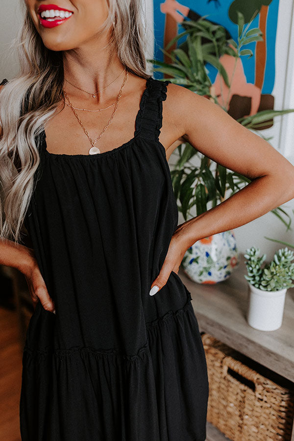 Lake Como Shift Dress In Black Image - 5