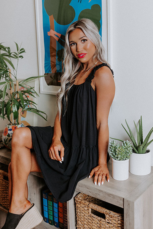 Lake Como Shift Dress In Black Image - 1