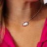 Kendra Scott Threaded Elisa Gold Pendant Necklace in Pastel Mix Image - 1