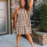 Everyday Beautiful Floral Shift Dress In Black Curves Image - 1