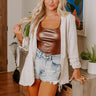 Good For The Plot Linen Blend Blazer in Birch Image - 1
