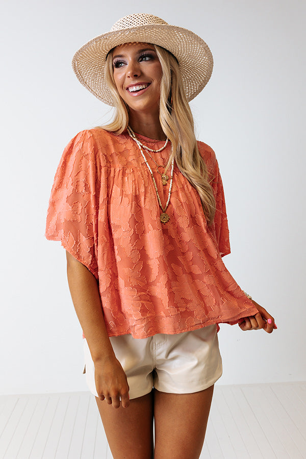 Sweet Stolen Moments Shift Top In Blooming Dahlia Image - 1