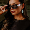 Kendra Scott Elle Gold Drop Earrings in Light Blue Magnesite Image - 1