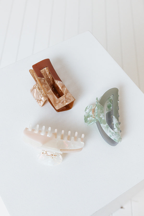 Magnolia Breeze Hair Claw Clip Set Image - 1