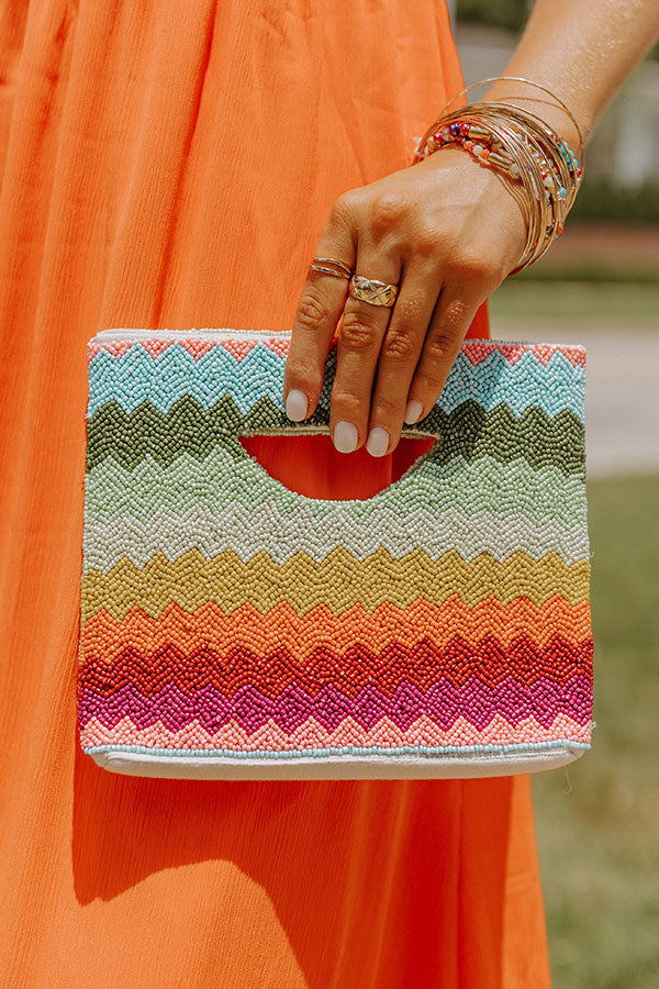 Top Tier Trip Beaded Clutch Image - 2