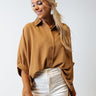 Make A List Shift Top in Khaki Image - 1