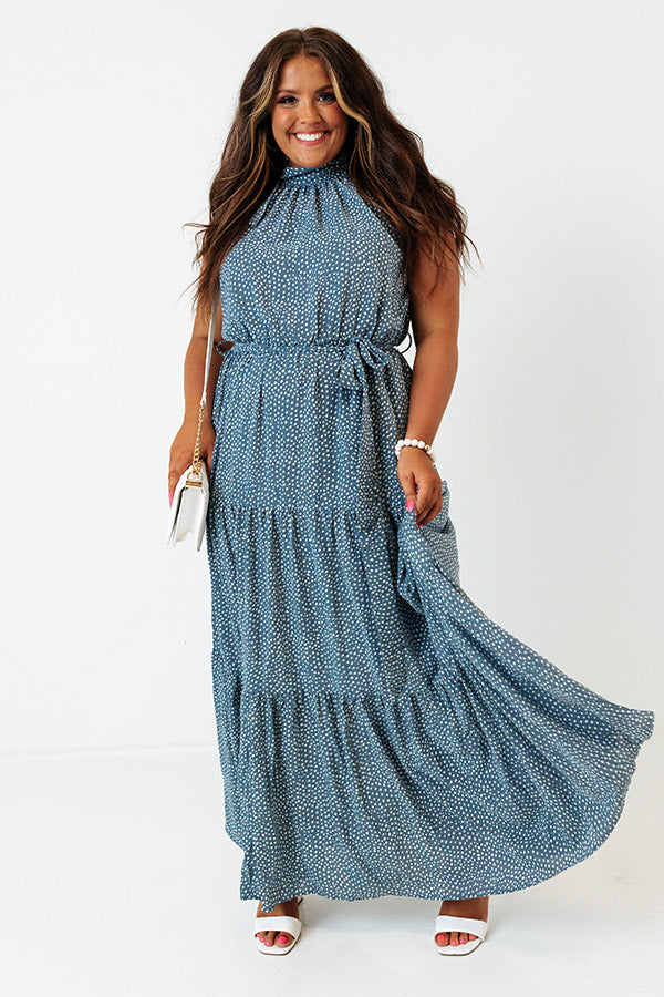 Really Dreamy Maxi In Airy Blue Curves Image - 5