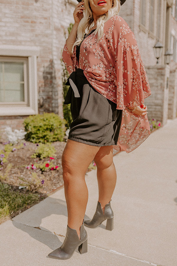Take Me To Venice High Waist Shorts In Black Curves Image - 3
