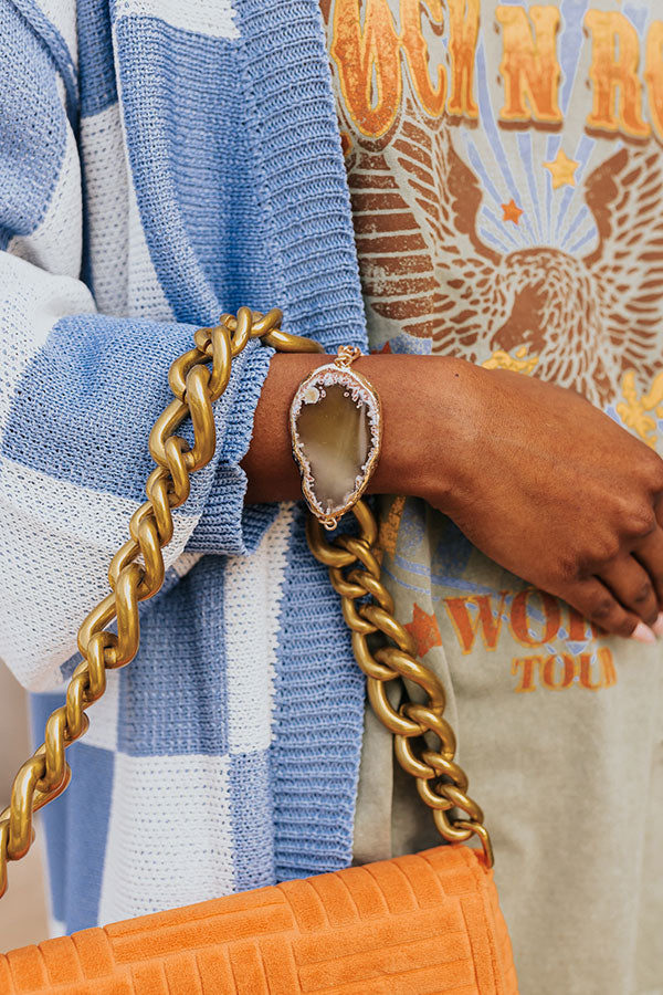 Pack A Punch Agate Stone Bracelet