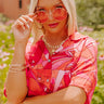 Here For Happy Hour Sunnies In Pink Image - 1