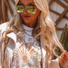 Sunny Spell Aviator Sunnies in Lime Image - 1