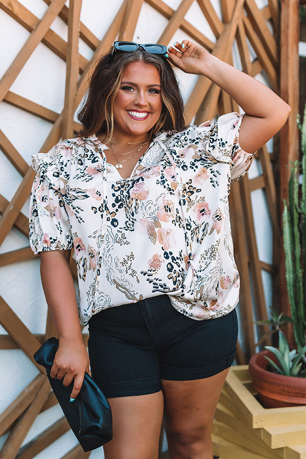 Another Adventure Shift Top In Champagne Curves Image - 3