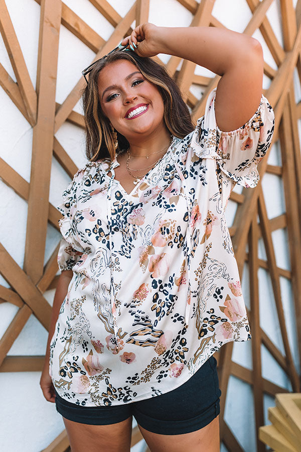 Another Adventure Shift Top In Champagne Curves Image - 1
