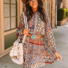 Coasting Through Amalfi Paisley Dress In Blue Image - 1