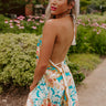 Really Dreamy Satin Midi In Turquoise Image - 1