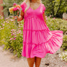 Celebrate Together Smocked Dress In Hot Pink Curves Image - 1