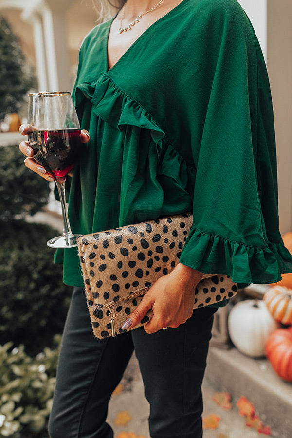 Wildly In Love Cheetah Clutch