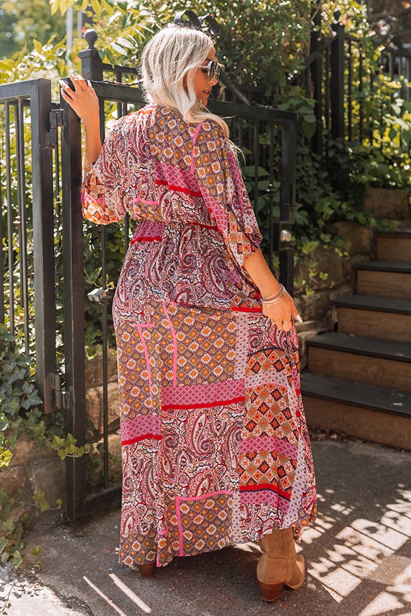 Coasting Through Amalfi Paisley Maxi In Orchid Image - 4
