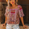 Coasting Through Amalfi Paisley Top Image - 1