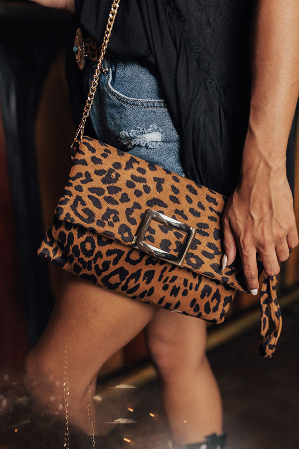 Think Pretty Leopard Clutch Image - 2