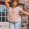 Candid Feelings Floral Shift Top In Cream Curves Image - 1