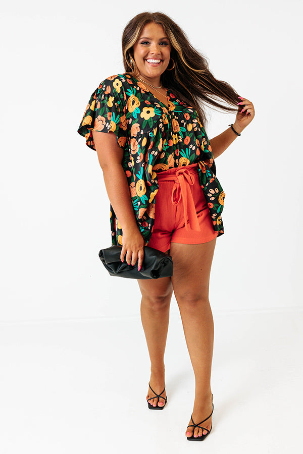 Memories On Repeat Babydoll Top In Black Curves Image - 1
