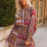 Coasting Through Amalfi Paisley Dress In Orchid Image - 1