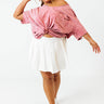 Nashville Nightlife Mineral Wash Shift Tee In Blush Curves Image - 1