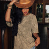 Lucky Break Mineral Wash Shift Tee In Olive Image - 1