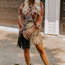 Take Me To Venice Button Up Top In Chocolate Image - 1
