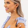 Meant To Be Happy Hoop Earrings Image - 1