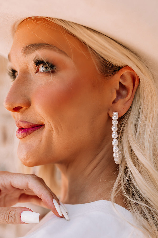 Watch The Show Hoop Earrings Image - 2