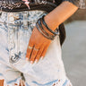 Everyday Excitement Bangle Bracelet Set In Black Image - 1