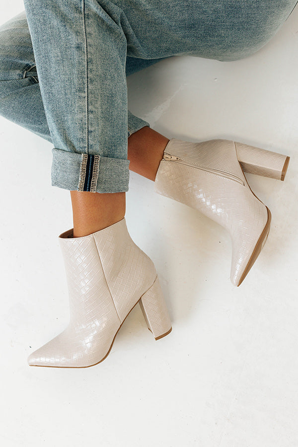 The Tisch Faux Leather Bootie Image - 4