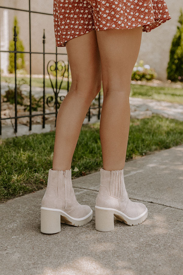 The Lennora Faux Suede Bootie Image - 4