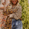 Pretty Perspective Shift Top In Espresso Curves Image - 1