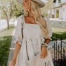 Cute On Repeat Babydoll Dress In Birch Image - 1