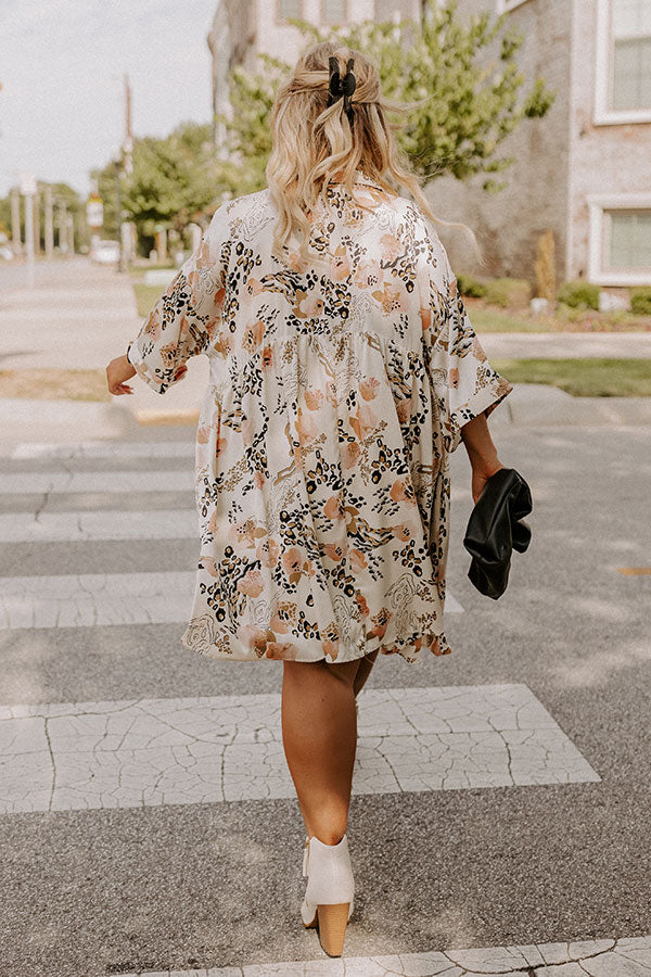 Never Looked Over Tunic Dress In Cream Curves Image - 5