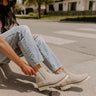 The Jaxon Faux Suede Boot In Stone Image - 1