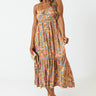 Book The Trip Floral Midi In Pear Image - 1