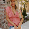 Share The Love Babydoll Top In Coral Image - 1